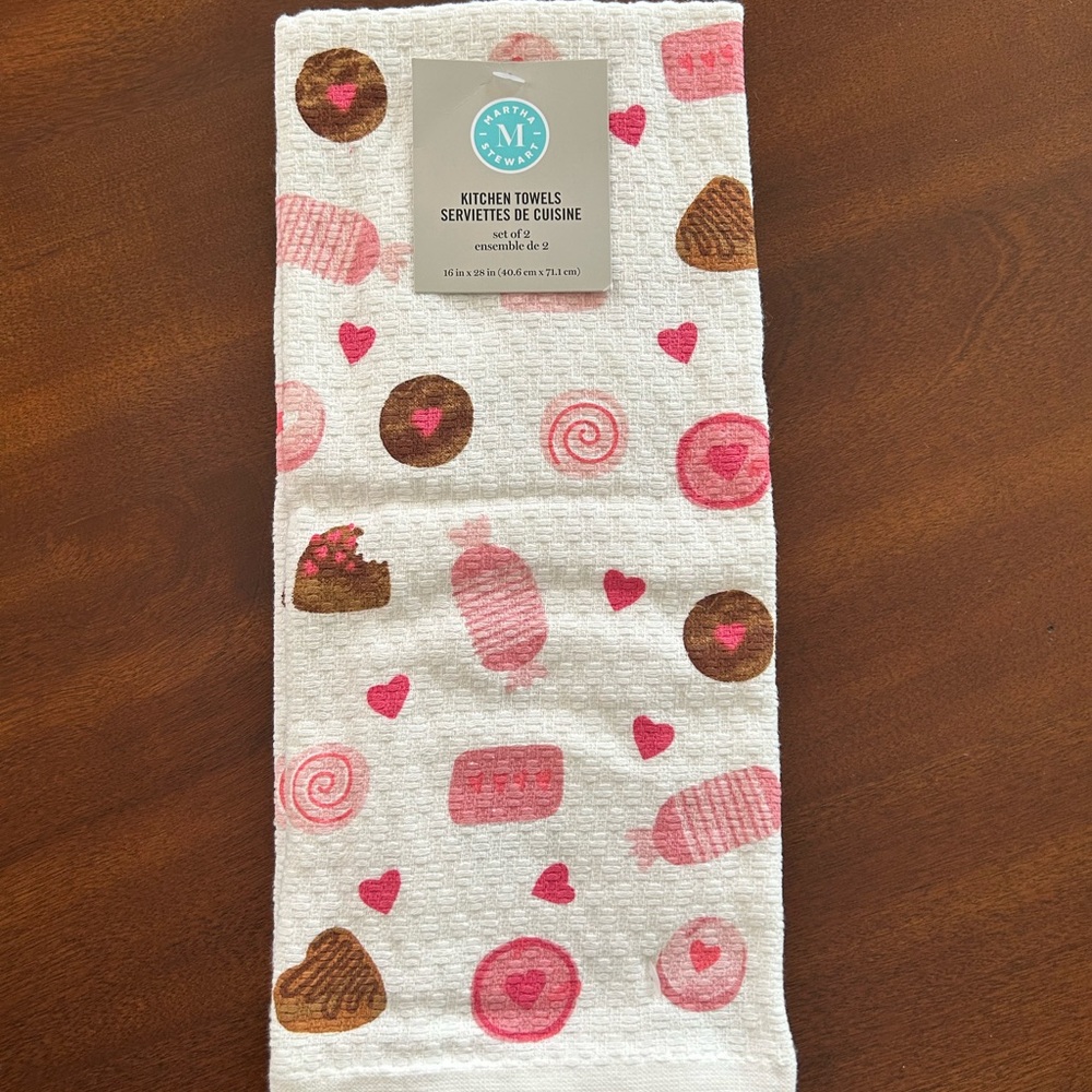 Martha Stewart Candies Kitchen Towels Set of 2